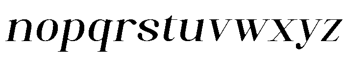 Artrend Soft Bold Exp Slant Font LOWERCASE