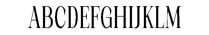 Artrend Soft Bold ExtraCond Font UPPERCASE