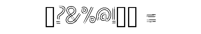 Arvexa Regular Font OTHER CHARS