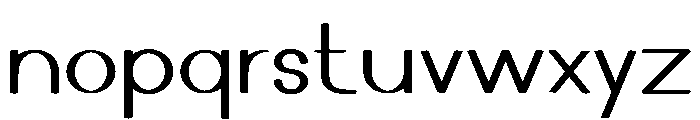 Arvex Font LOWERCASE