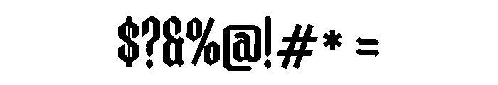Arvexor Font OTHER CHARS