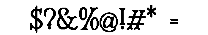 Aryan Font OTHER CHARS