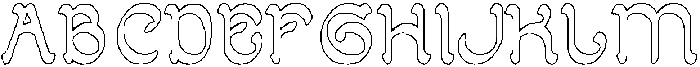 ARABIAN KNIGHT-Hollow otf (400) Font UPPERCASE