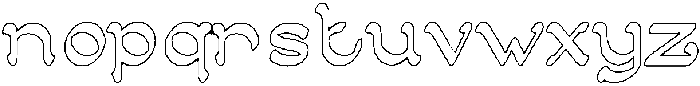 ARABIAN KNIGHT-Hollow otf (400) Font LOWERCASE