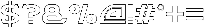ARCADE-Hollow otf (400) Font OTHER CHARS