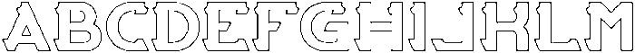 ARCADE-Hollow otf (400) Font UPPERCASE