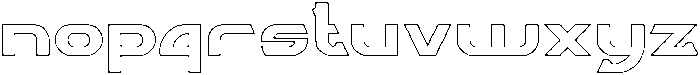 ARCADE-Hollow otf (400) Font LOWERCASE