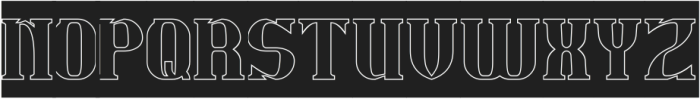 ARCHANGEL-Hollow-Inverse otf (400) Font UPPERCASE