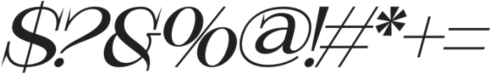 ARCHES REGULAR ITALIC otf (400) Font OTHER CHARS