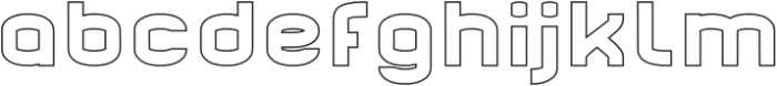 ARCHITECTURE-Hollow otf (400) Font LOWERCASE
