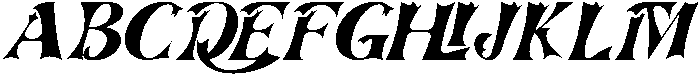ARTISTIC TRACING ITALIC otf (400) Font UPPERCASE