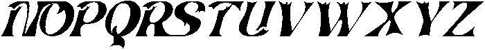 ARTISTIC TRACING ITALIC otf (400) Font UPPERCASE