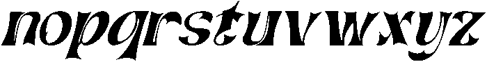 ARTISTIC TRACING ITALIC otf (400) Font LOWERCASE