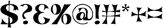 ARTISTIC TRACING REGULAR otf (400) Font OTHER CHARS