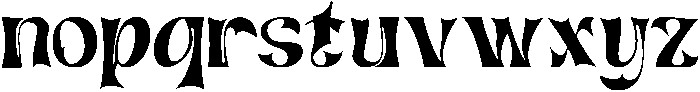 ARTISTIC TRACING REGULAR otf (400) Font LOWERCASE