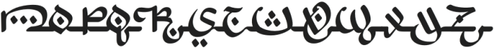 Arabic Script Regular otf (400) Font UPPERCASE