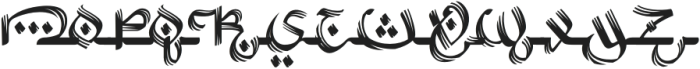 Arabic Script Rough otf (400) Font UPPERCASE