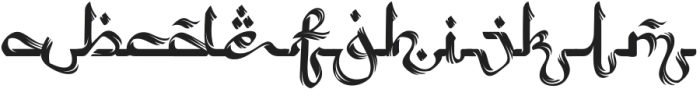 Arabic Script Rough otf (400) Font LOWERCASE