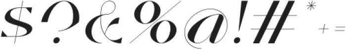 Arafah Italic otf (400) Font OTHER CHARS