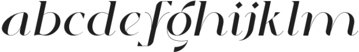 Arafah Italic otf (400) Font LOWERCASE