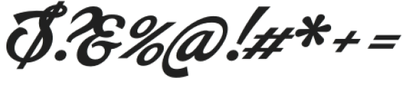 Arando Script Bold Italic otf (700) Font OTHER CHARS