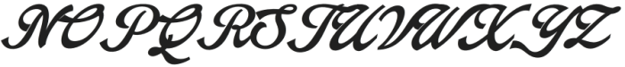 Arando Script Bold Italic otf (700) Font UPPERCASE
