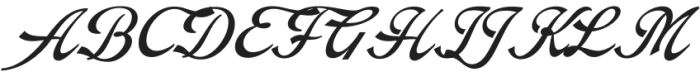 Arando Script Italic otf (400) Font UPPERCASE