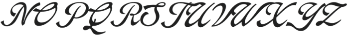 Arando Script Italic otf (400) Font UPPERCASE