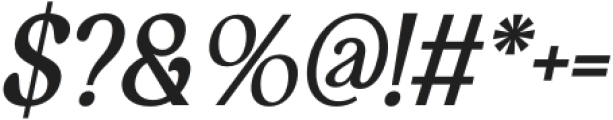 Arbane Italic otf (400) Font OTHER CHARS