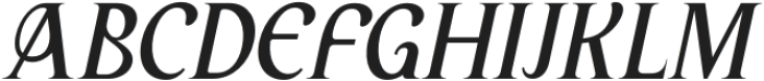 Arbane Italic otf (400) Font UPPERCASE