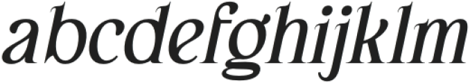 Arbane Italic otf (400) Font LOWERCASE