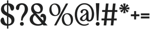 Arbane Regular otf (400) Font OTHER CHARS