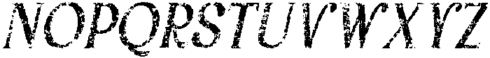 Arbane Stamp Italic otf (400) Font UPPERCASE