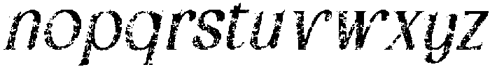 Arbane Stamp Italic otf (400) Font LOWERCASE