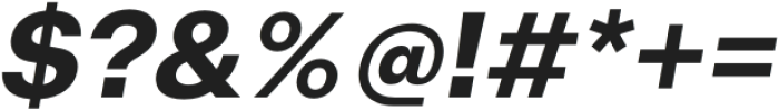 Arbeit Pro Contrast Bold Italic otf (700) Font OTHER CHARS
