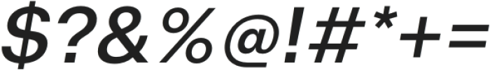 Arbeit Pro Contrast Medium Italic otf (500) Font OTHER CHARS