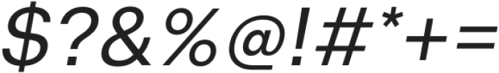 Arbeit Pro Contrast Regular Italic otf (400) Font OTHER CHARS