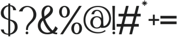 Arboriva-Regular otf (400) Font OTHER CHARS