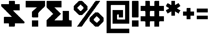 Arcade Shock Regular otf (400) Font OTHER CHARS