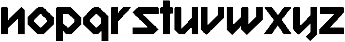 Arcade Shock Regular otf (400) Font LOWERCASE