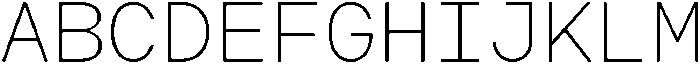 Arcadium Mono Light ttf (300) Font UPPERCASE