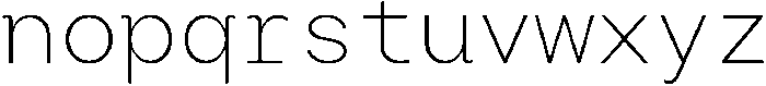 Arcadium Mono Light ttf (300) Font LOWERCASE