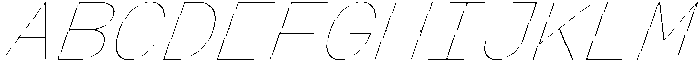 Arcadium Mono Ultralight Italic ttf (300) Font UPPERCASE