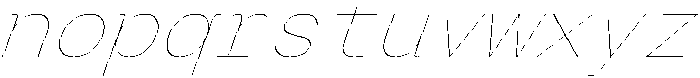 Arcadium Mono Ultralight Italic ttf (300) Font LOWERCASE