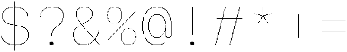 Arcadium Mono Ultralight ttf (300) Font OTHER CHARS