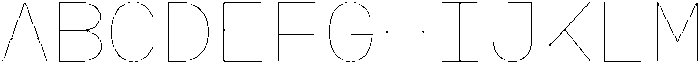 Arcadium Mono Ultralight ttf (300) Font UPPERCASE