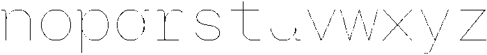 Arcadium Mono Ultralight ttf (300) Font LOWERCASE