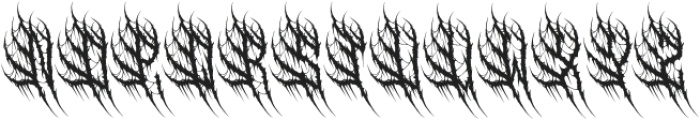 Arcane Shadows Metal Font otf (400) Font UPPERCASE
