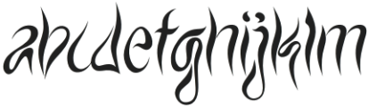 Arcane Witchy Regular otf (400) Font LOWERCASE
