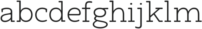 Arcanite Slab Extra Light otf (200) Font LOWERCASE